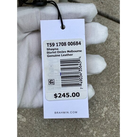 Brahmin Shayna Starlit Ombre Melbourne Croc Embossed Crossbody  NWT - Picture 8 of 16